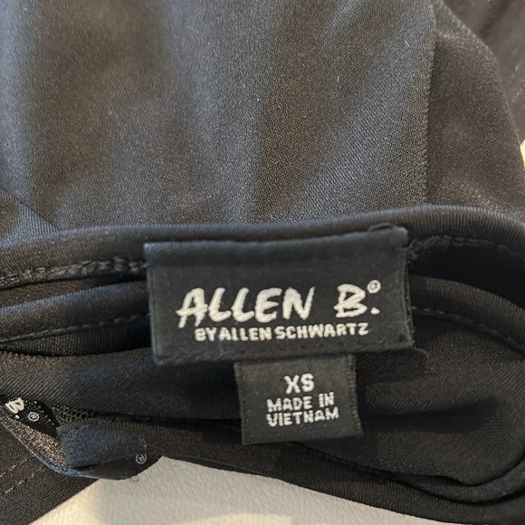 Allen B. By Allen Schwartz Black one Shoulder Drape Dress. Size XS Like New - Picture 7 of 9